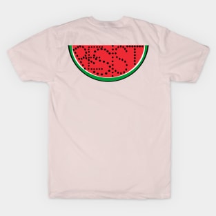 RESIST - Watermelon Free Palestine - Back T-Shirt